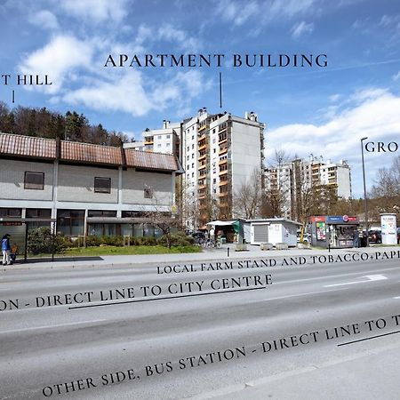Elegant 1-Bedroom Apartment Near Hill Forest Ljubljana Kültér fotó